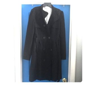 Black edgy trench fits average women’s size 8